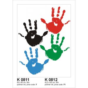 Sticker decorativ K0811 Palme colorate