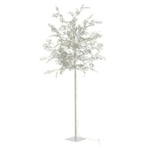 Jacob Copac artificial mare cu LED, Metal, Argintiu