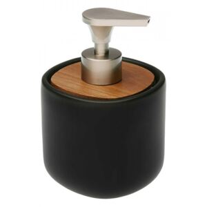 Dispenser sapun lichid negru din ceramica 9,5x14 cm Clarise Versa Home