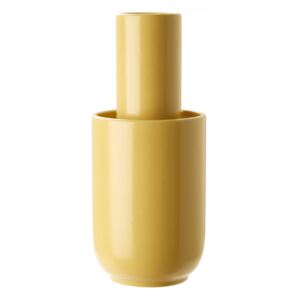Vaza galben mustar din ceramica 24 cm Amel Woud