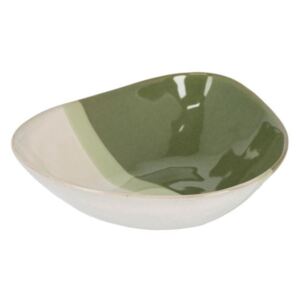 Bol alb/verde din ceramica 16,6x22,4 cm Naara La Forma