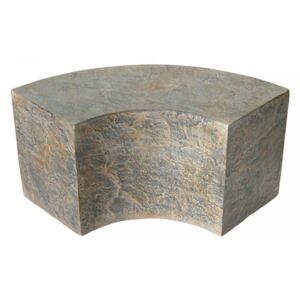 Masuta maro din beton 38x85 cm pentru cafea Slay Element Curved Versmissen