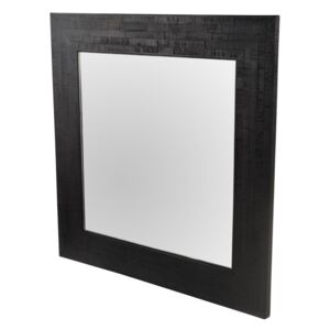Oglinda patrata neagra din lemn 70x70 cm Moody Zago