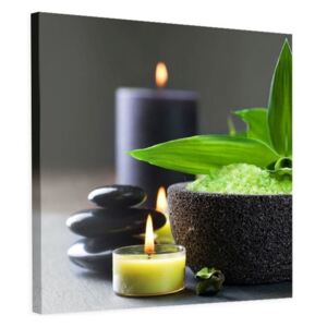 CARO Tablou pe pânză - Zen Candles 30x30 cm