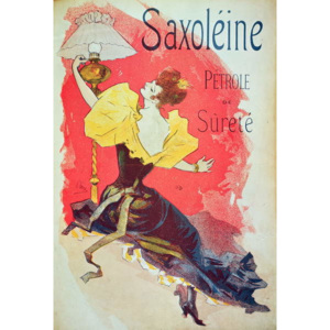 Poster advertising 'Saxoleine', safety lamp oil Reproducere, Jules Cheret