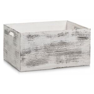 Cutie alba din lemn Rustic White Box Zeller