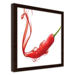 CARO Imagine în cadru - Abstract Chili Pepper 30x30 cm Maro