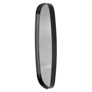 Oglinda ovala neagra cu rama din alama Nibbles M Versmissen