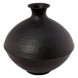 Vaza neagra din metal 29 cm Matten Vtwonen