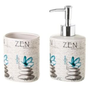 Set 2 accesorii baie din ceramica Zen Relaxation Unimasa