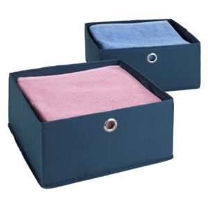 Set 2 cutii pentru sertare Wenko Business, albastru