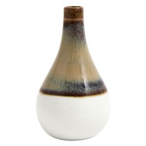 Vaza maro/alba din ceramica 18 cm Moore Nordal