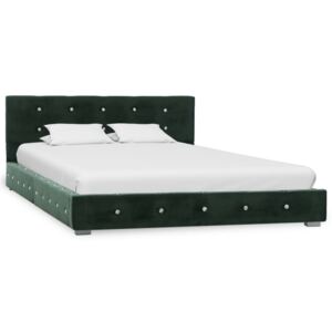 Cadru de pat, verde, 120 x 200 cm, catifea