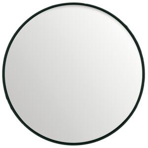 Oglinda rotunda neagra din MDF si sticla 150 cm Black Lifestyle Home Collection