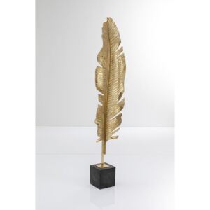 Decorațiune în formă de frunză Kare Design Leaf, 147 cm, auriu