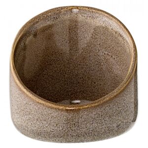 Suport lumanare maro din ceramica 7 cm Arnie Bloomingville