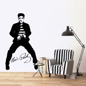 GLIX Elvis Presley - autocolant de perete Negru 50x30 cm
