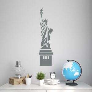 GLIX Statue of Liberty - autocolant de perete Gri 90x20 cm