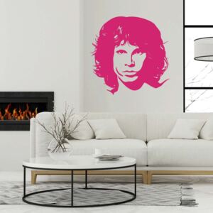 GLIX Jim Morrison - autocolant de perete Roz 80x80 cm