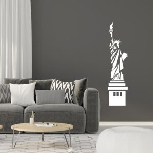 GLIX Statue of Liberty - autocolant de perete Alb 40x10 cm