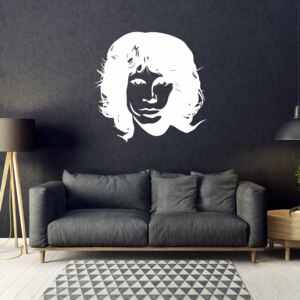 GLIX Jim Morrison - autocolant de perete Alb 40x40 cm