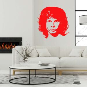 GLIX Jim Morrison - autocolant de perete Rosu 80x80 cm