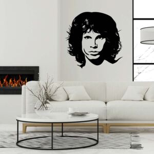 GLIX Jim Morrison - autocolant de perete Negru 40x40 cm
