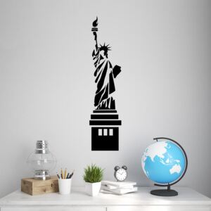 GLIX Statue of Liberty - autocolant de perete Negru 40x10 cm