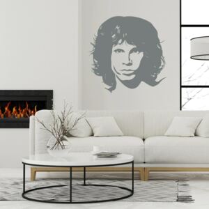 GLIX Jim Morrison - autocolant de perete Gri 40x40 cm