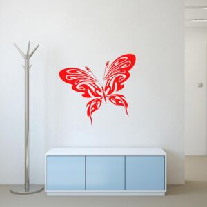 GLIX Butterfly - autocolant de perete Rosu 30x25 cm