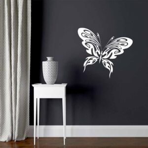 GLIX Butterfly - autocolant de perete Alb 70x55 cm