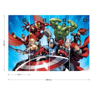 Fototapet - Marvel Avengers Vliesová tapeta - 368x254 cm