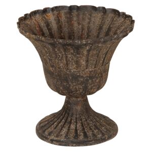 Vaza Pokal din metal maro 12x13 cm