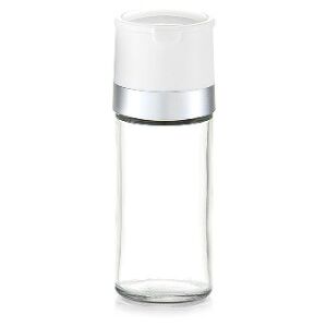 Rasnita transparenta/alba din sticla si ceramica pentru condimente Spice Grinder Zeller