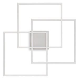 Lustra Plafon Ideal Lux Frame Pl Quadrato Bianco Led, Alb, 230702, Italia