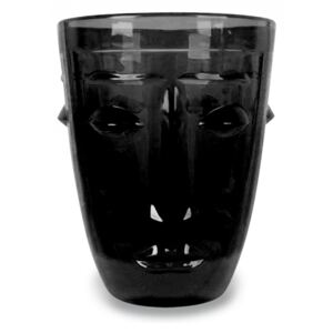 Pahar negru din sticla 8x10 cm Judit Opjet Paris
