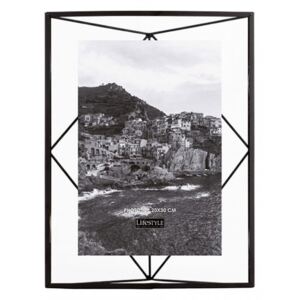 Rama foto neagra din metal si sticla 25x35 cm Nuri Black LifeStyle Home Collection