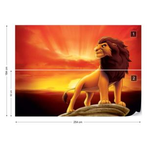 Fototapet - Disney Lion King Vliesová tapeta - 254x184 cm