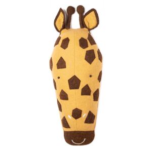 Decoratiune de perete galbena/maro din fetru 23x61 cm Kaio Giraffe Kids Depot