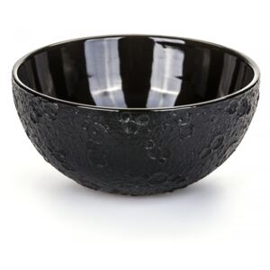 Bol negru din ceramica 19 cm Cosmic Diner Lunar Seletti