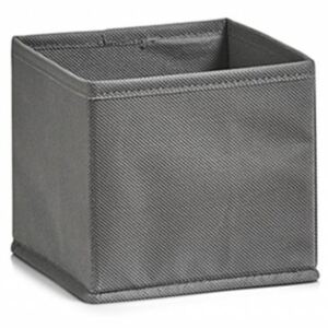 Cos pliabil gri din fleece Storage Box Foldable Gray Zeller