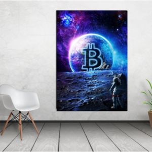 Tablou canvas Bitcoin World