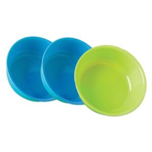 Nuvita Set 3 buc recipiente pentru hrana colorate 1468 - (2 albastre, 1 verde)