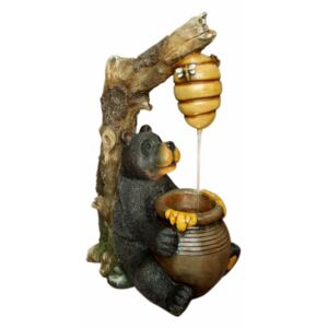 Fantana arteziana urs cu pompa recirculare apa 41 x 30 x 67.5 cm