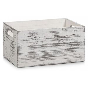 Cutie alba din lemn Rustic White Zeller