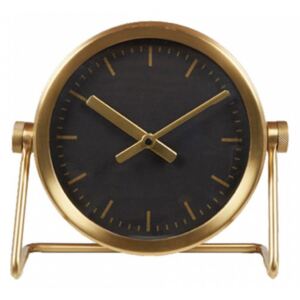 Ceas de masa auriu/negru din otel 17x18 cm Fiona LifeStyle Home Collection
