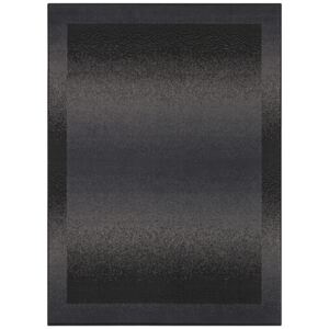 Covor negru din polipropilena Retro Pattern The Home (diverse dimensiuni)