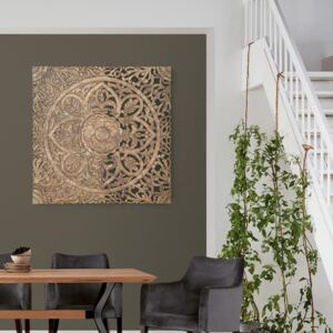 Decoratiune de perete maro din lemn 120x120 cm Callie Giner y Colomer