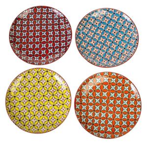 Set 4 farfurii multicolore din ceramica 27 cm Hippy Pols Potten