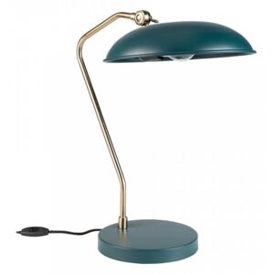 Lampa birou albastra din fier 50 cm Liam Teal Dutchbone